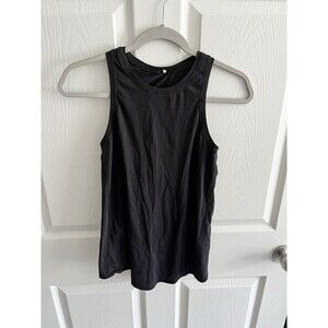Women’s Lululemon All Tied up Tank Top Black Size 4 Athleisure Gym Workout